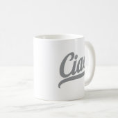 Mug Script Ciao (Gris) (Devant droit)