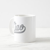Mug Script Ciao (Gris) (Devant gauche)