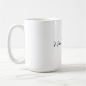 Mug Script classique élégant Ajouter votre nom Plain (Gauche)