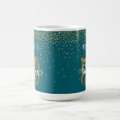 Mug Script Confettis Dorés 50 & Fabuleux sur Fond Sarc (Centre)