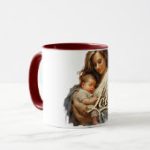 Mug Script d'amour bébé mère tendre (Devant gauche)