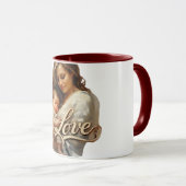Mug Script d'amour bébé mère tendre (Devant droit)