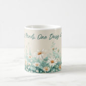 Mug Script d'appréciation de l'enseignant floral de pr (Centre)