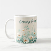 Mug Script d'appréciation de l'enseignant floral de pr (Gauche)
