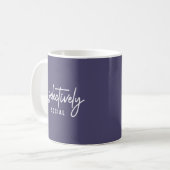 Mug Script de citation d'humour drôle Typographie (Devant gauche)