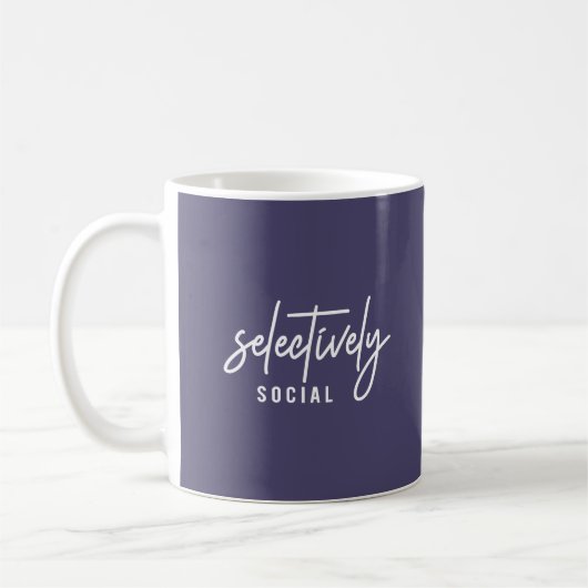 Mug Script de citation d'humour drôle Typographie (Gauche)