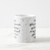 Mug Script de la phrase de devis Inspiration personnal (Centre)
