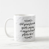 Mug Script de la phrase de devis Inspiration personnal (Gauche)