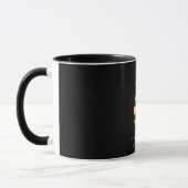 Mug Script de nom d'ananas en or noir (Gauche)