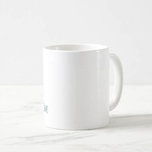 Mug Script de nom monogramme en gras (Devant droit)