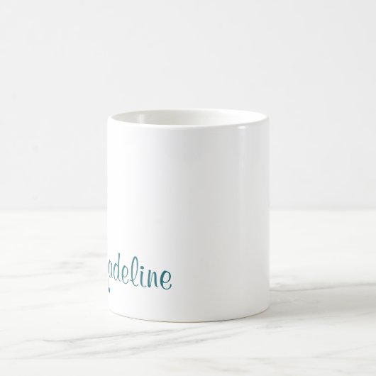 Mug Script de nom monogramme en gras (Centre)