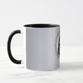 Mug Script de nom photo argent glamour (Gauche)