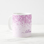 Mug Script de nom rose pâle (Devant gauche)