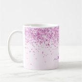 Mug Script de nom rose pâle (Gauche)