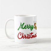 Mug Script de photo de rennes volants de Joyeux Noël (Gauche)