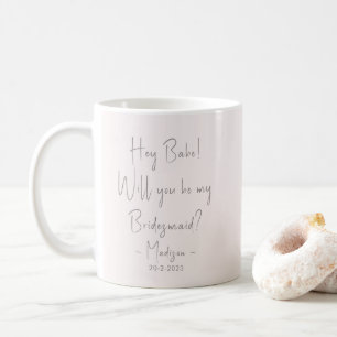 Mug Script de proposition de demoiselle d'honneur mini