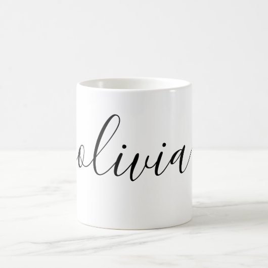 Mug Script de signature personnalisé simple (Centre)