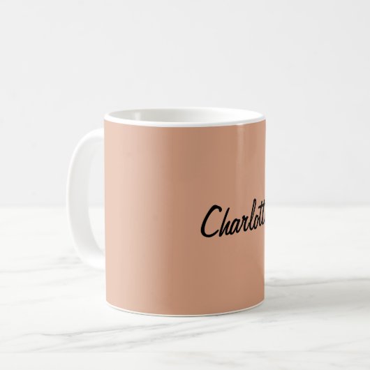 Mug Script d'écriture manuscrite classique Votre nom (Devant gauche)
