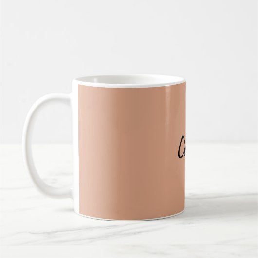 Mug Script d'écriture manuscrite classique Votre nom (Gauche)