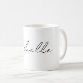 Mug Script élégant et classique Ajouter votre nom (Devant droit)