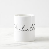 Mug Script élégant et classique Ajouter votre nom (Centre)