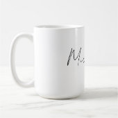 Mug Script élégant et classique Ajouter votre nom (Gauche)