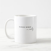 Mug Script élégant Monogramme moderne simple personnal (Gauche)