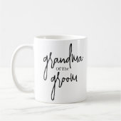 Mug Script Grand-mère noire du marié mariage Café (Gauche)