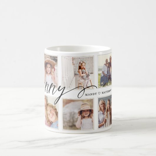 Mug Script Granny moderne | Collage photo pour petits  (Centre)