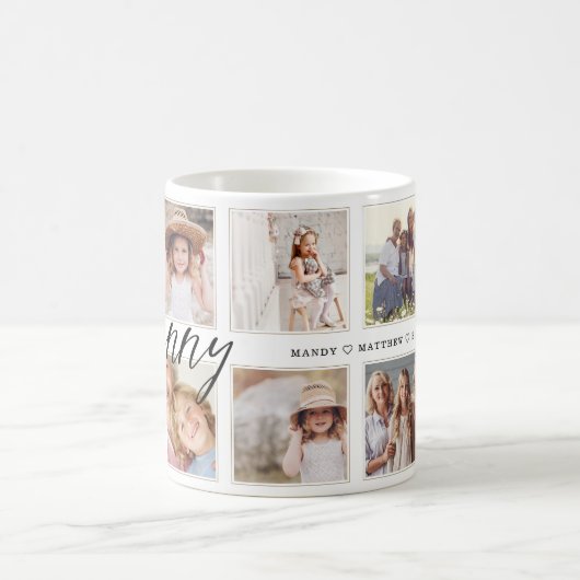 Mug Script Granny moderne | Collage photo pour petits  (Centre)