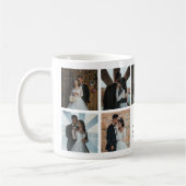 Mug Script Happily Ever Après Pink Heart Photo Collage (Gauche)