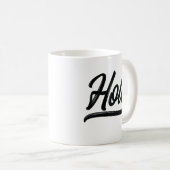 Mug Script Hola (Noir) (Devant droit)