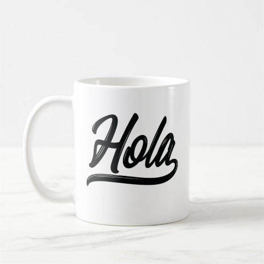 Mug Script Hola (Noir) (Gauche)