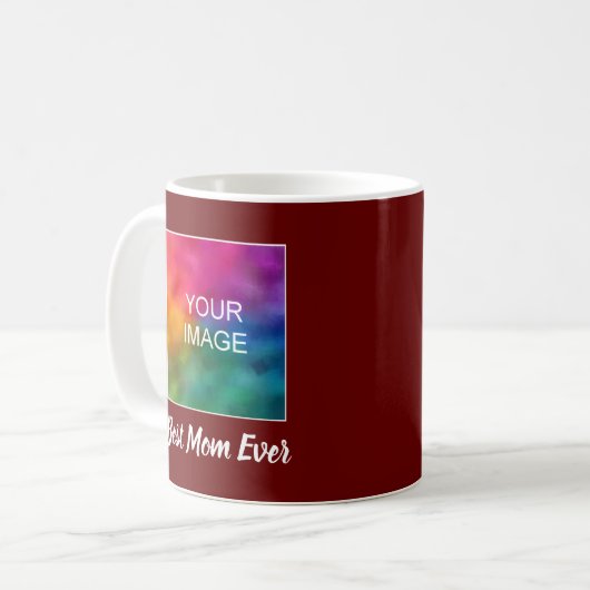 Mug Script main personnalisable Meilleure maman jamais (Devant gauche)