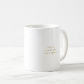 Mug Script manuscrit en or professionnel simple (Devant droit)