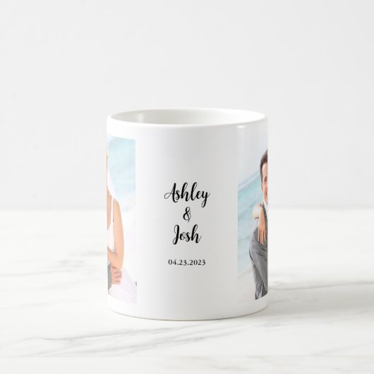 Mug Script manuscrit photo mariage (Centre)