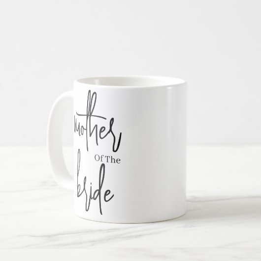 Mug Script Mère noire de la mariée mariage Café (Devant gauche)