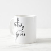 Mug Script Mère noire du marié mariage Café (Devant gauche)