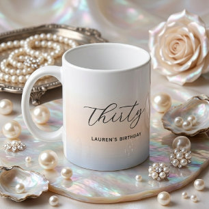 Mug Script minimaliste moderne Perle Anniversaire impo