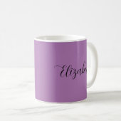 Mug Script Modèle Ajouter Votre Nom Lavender (Devant droit)