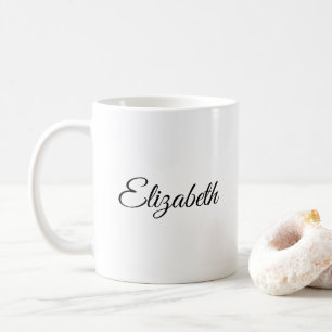 Mug Script Modèle élégant personnalisé Votre nom