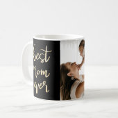 Mug Script moderne Calligraphie Or Faux Meilleure Mama (Devant gauche)