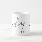 Mug Script moderne Hubby Nom noir blanc (Centre)