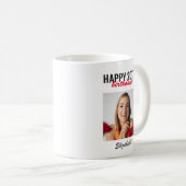 Mug Script moderne Joyeux anniversaire personnalisé ca (Devant droit)
