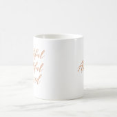 Mug Script moderne Merci Grateful Nom béni (Centre)