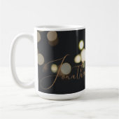 Mug Script moderne Monogramme photo complète (Gauche)