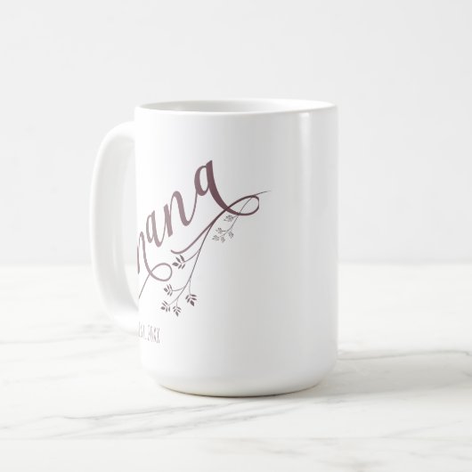 Mug Script moderne nana Année établie (Devant gauche)