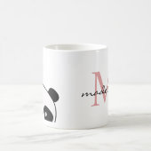 Mug Script Monogramme Panda Cute (Centre)