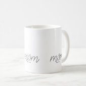 Mug Script noir a établi maman (Devant droit)