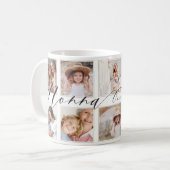 Mug Script Nonna moderne | Collage photo pour petits e (Devant gauche)